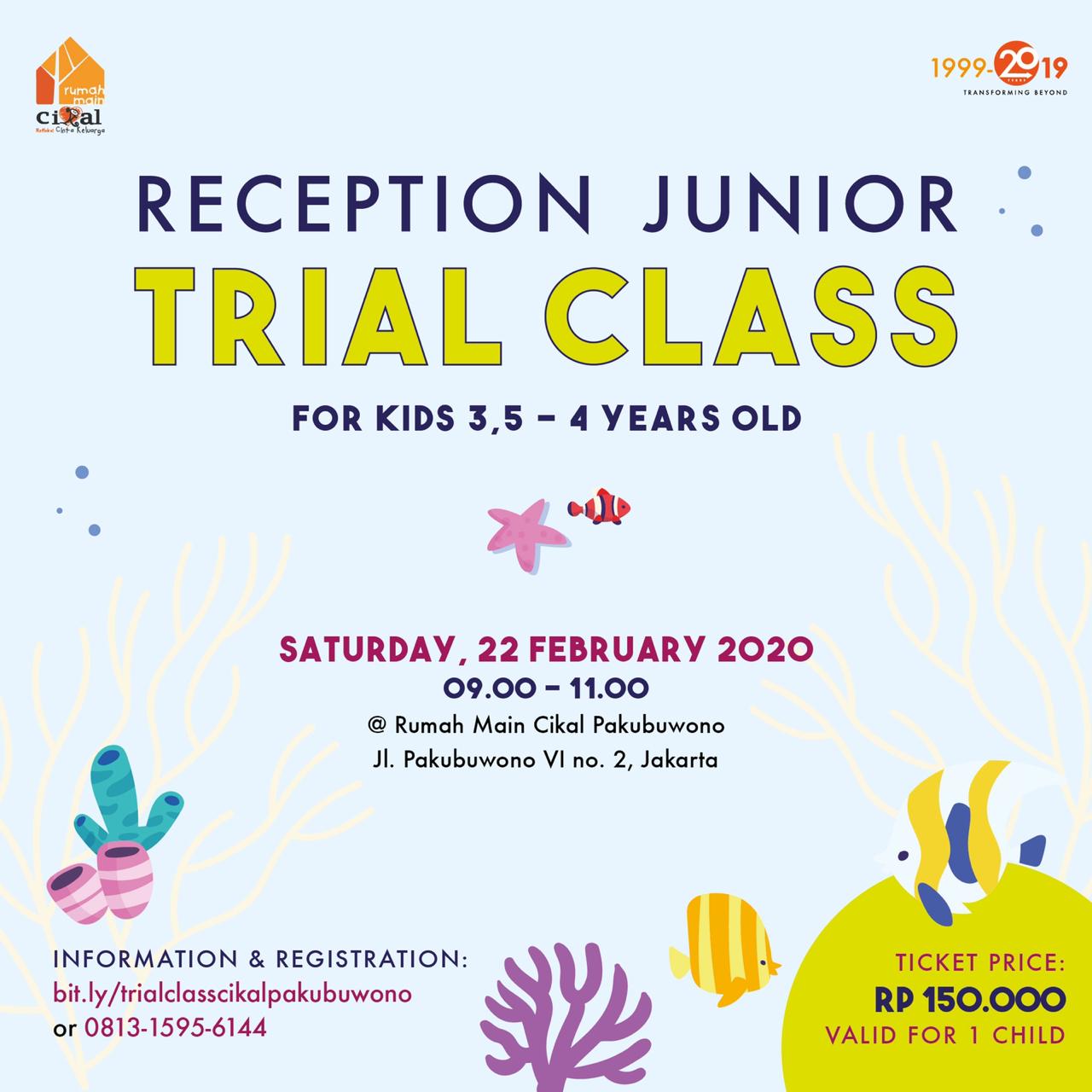 Trial Class Reception Junior Rumah Main Cikal Pakubuwono