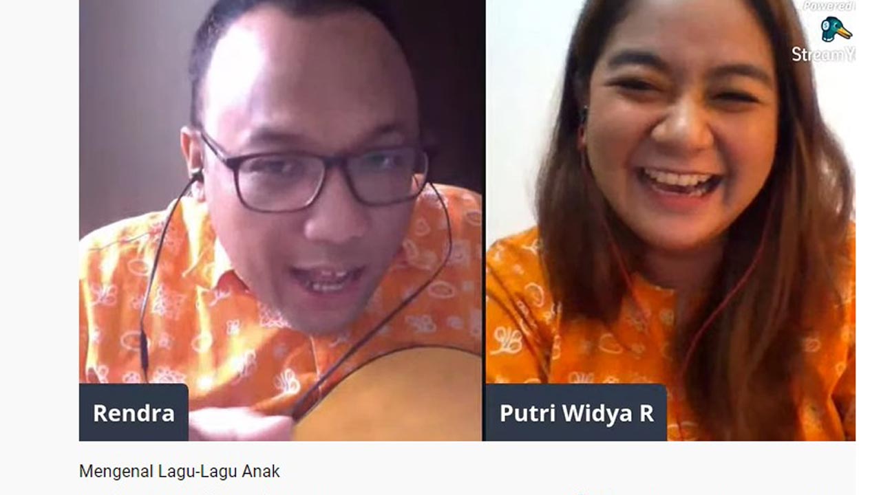 Bernyanyi Lagu Anak-Anak bersama Om Rendra dan Tante Putri (Live Streaming Sekolah.mu)