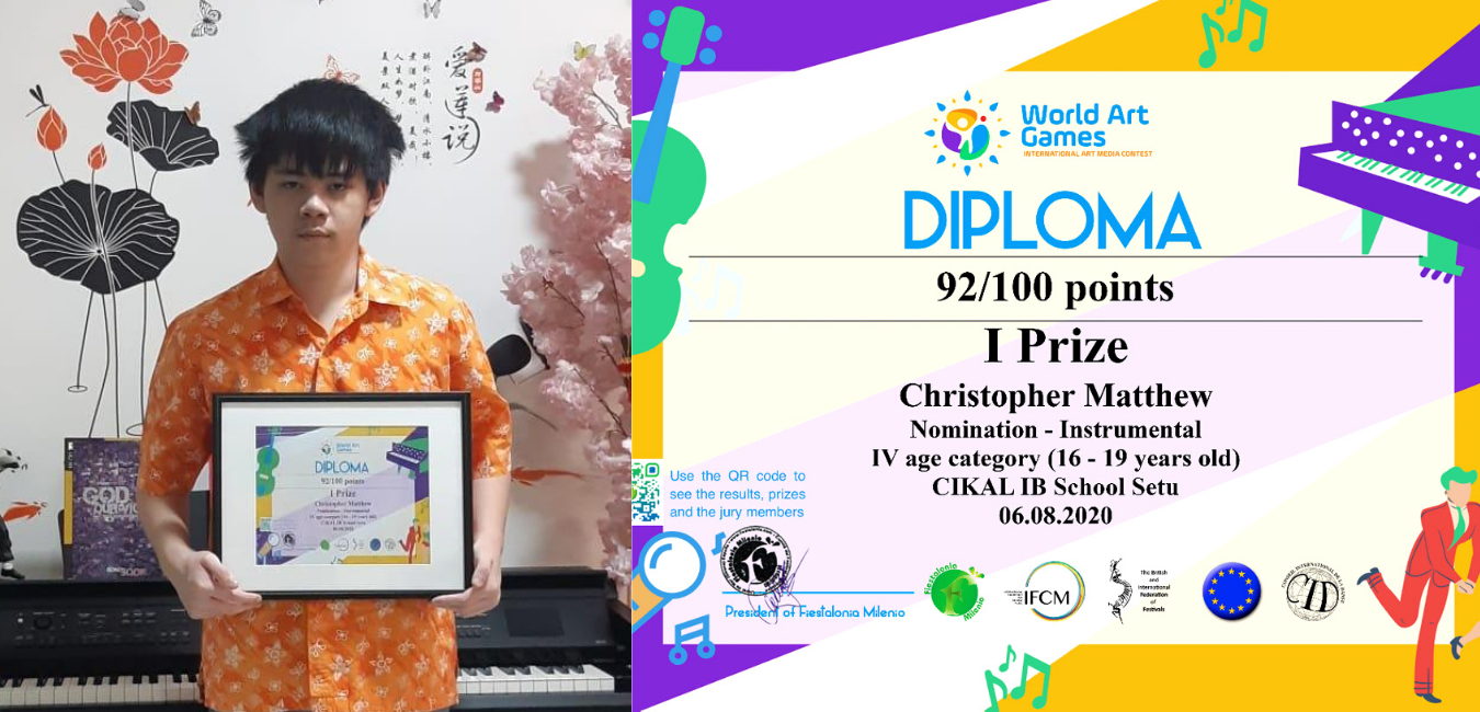 Christopher Matthew, Murid Sekolah Cikal Setu, Sukses Harumkan Nama Indonesia di Ajang International Online Contest World Art Games