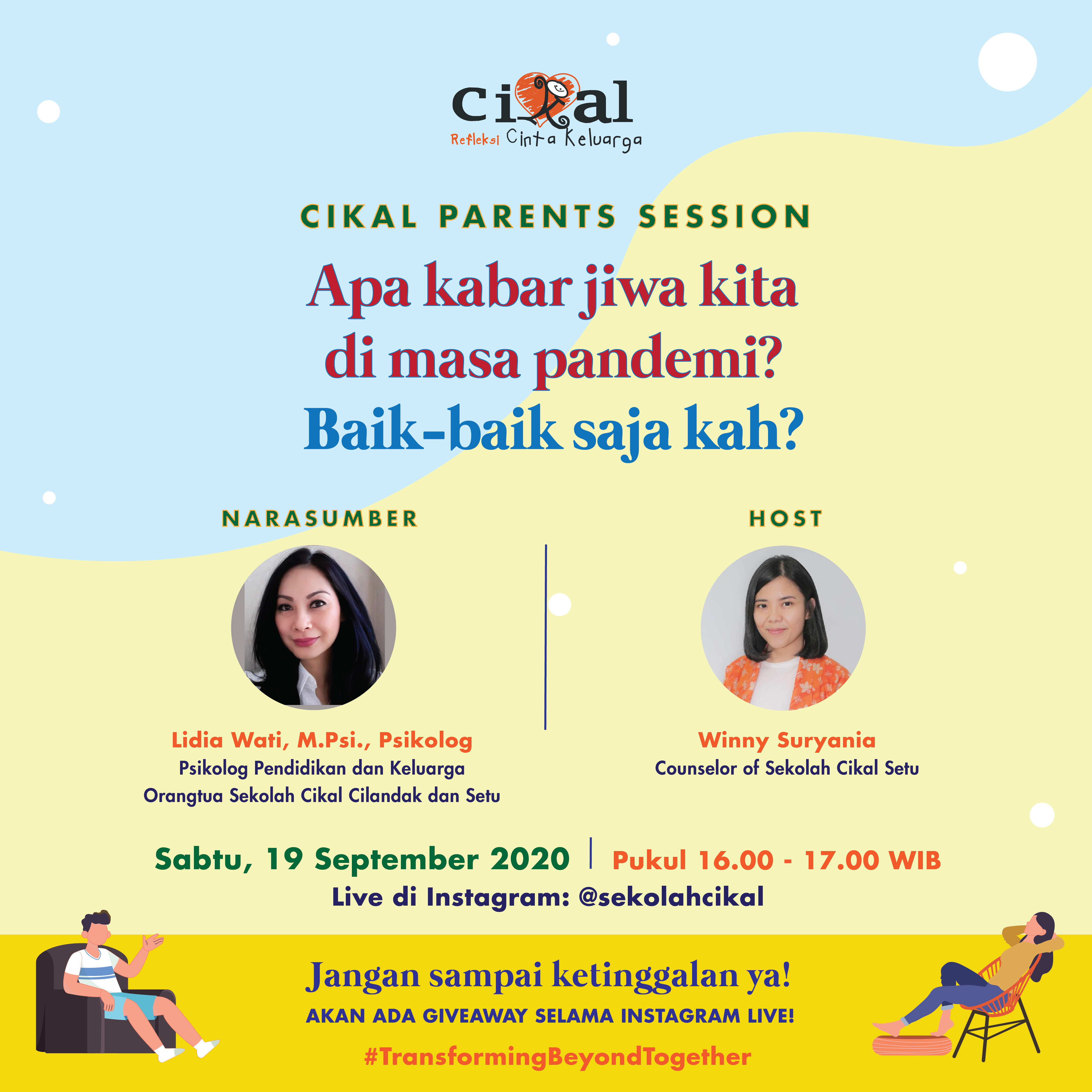 CIKAL PARENTS SESSION - EDISI KESEHATAN MENTAL 