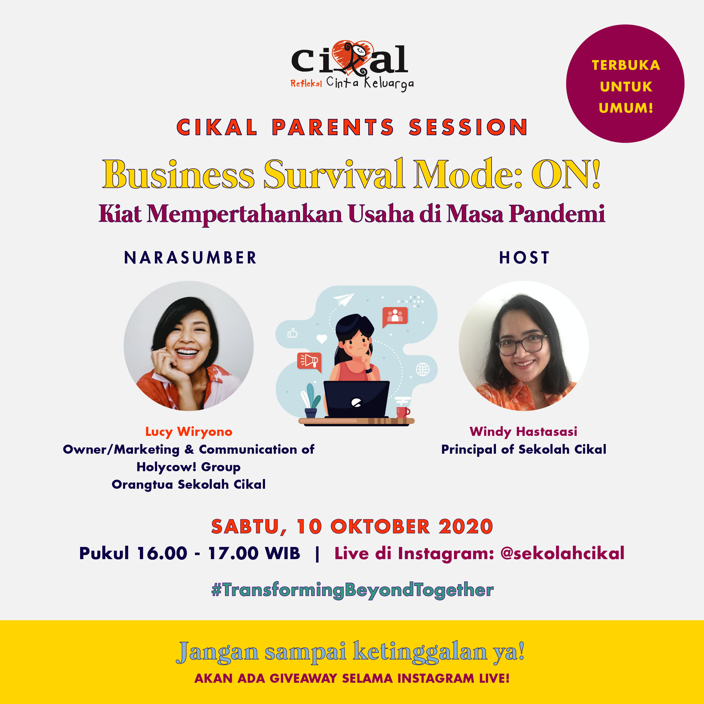 CIKAL PARENTS SESSION : BUSINESS SURVIVAL MODE ON! 