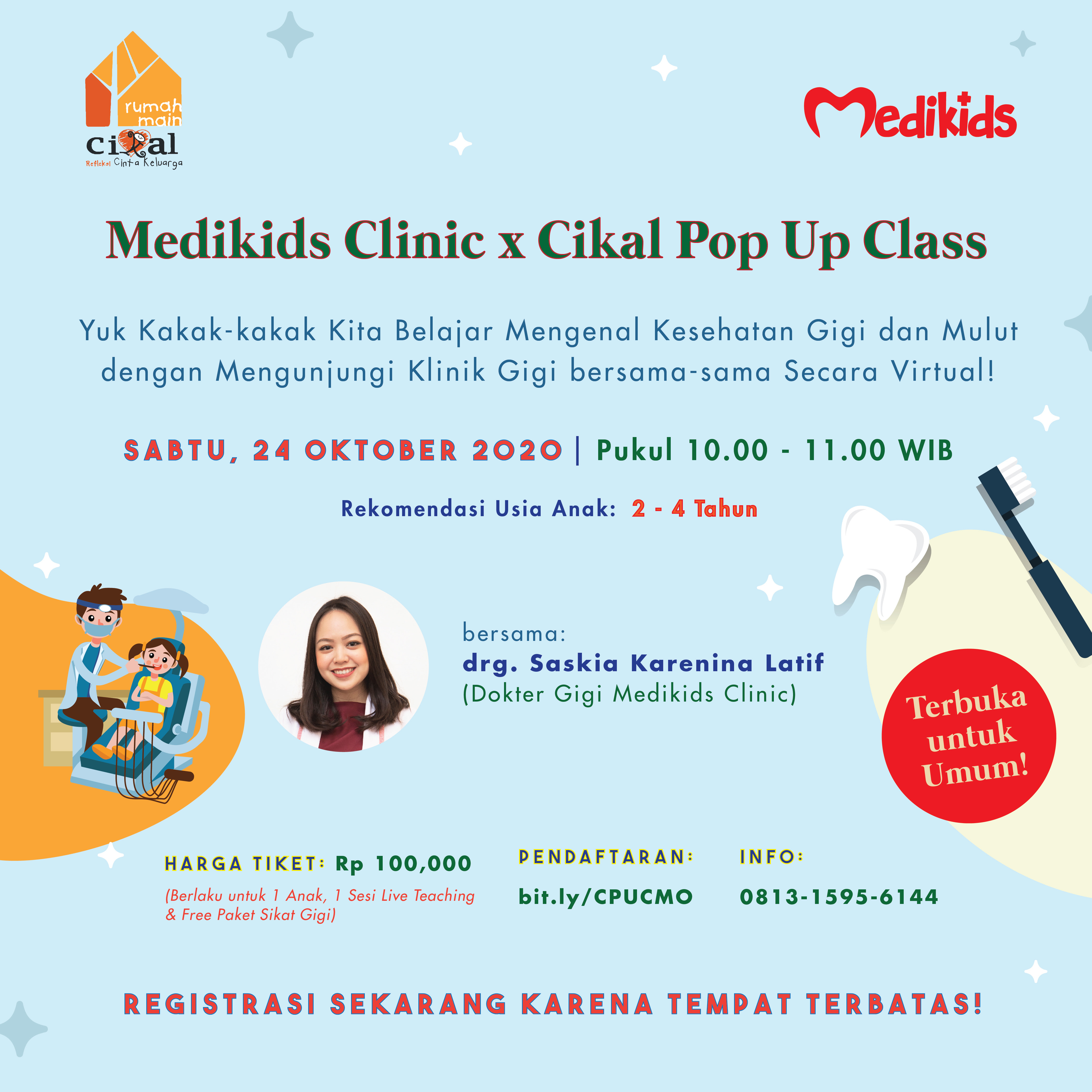 Cikal Pop Up Class X Medikids Clinic 