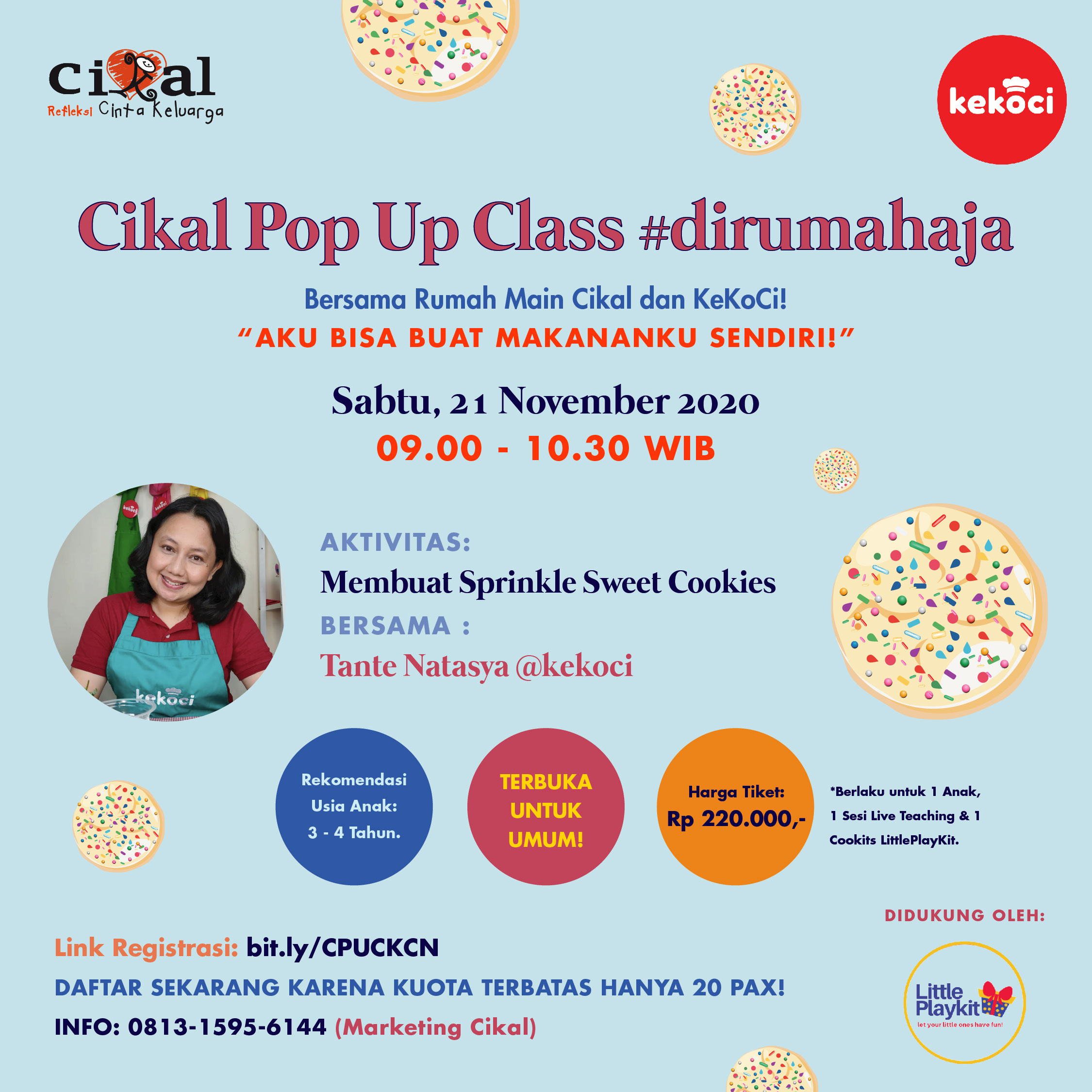 Cikal Pop Up Class "Aku Bisa Buat Makananku Sendiri"