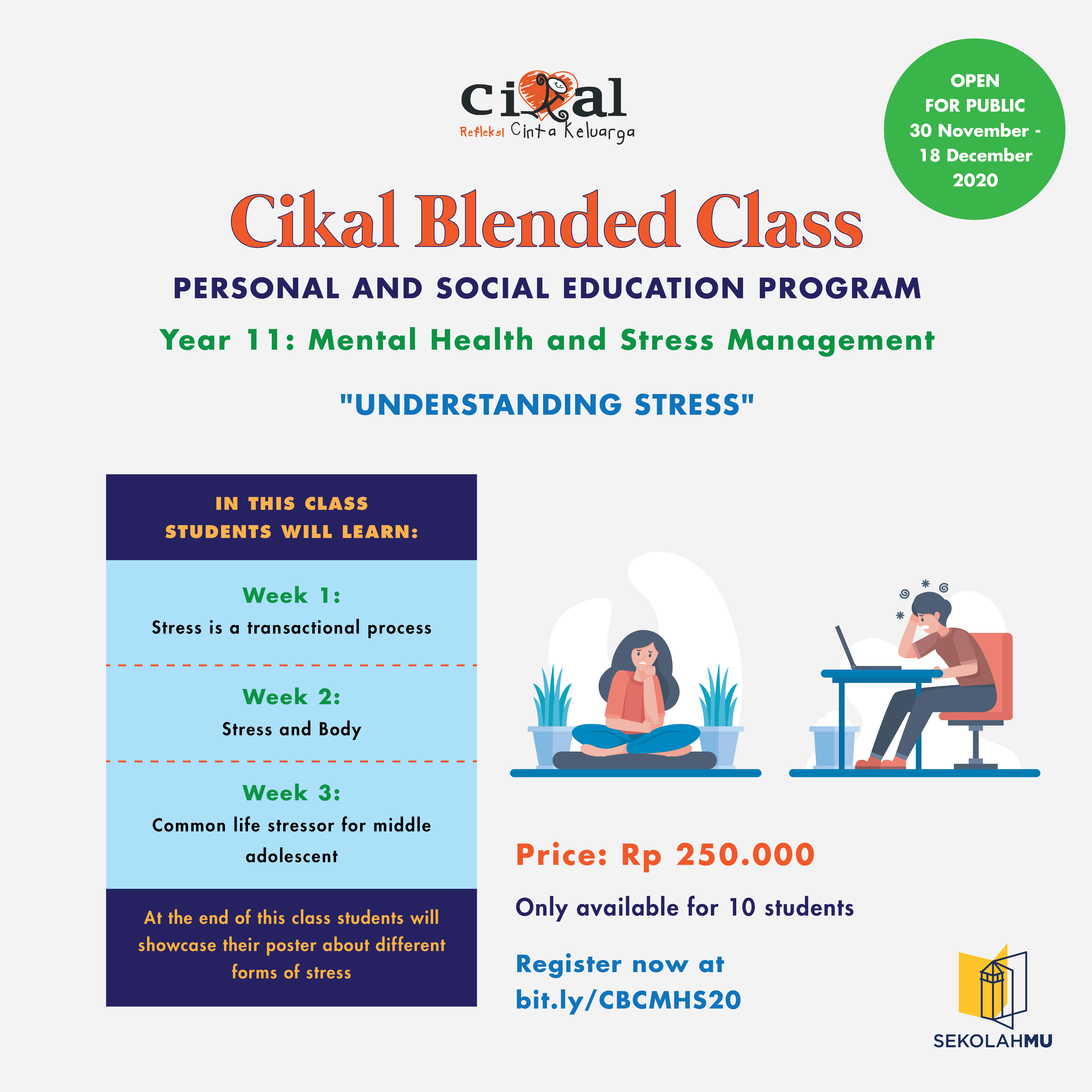Cikal Blended Class : Understanding Stress (Open For Public)