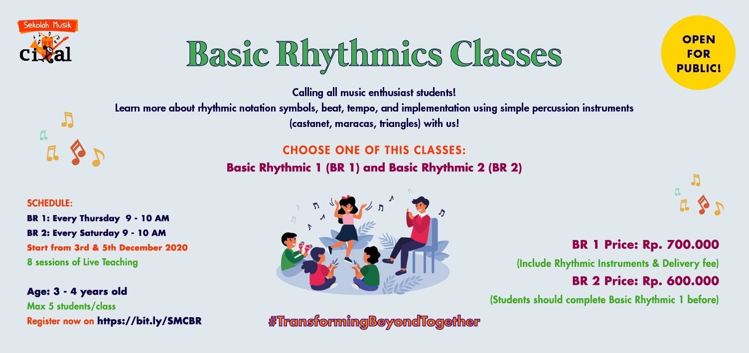 Sekolah Musik Cikal: Basic Rhytmic (Open For Public) 