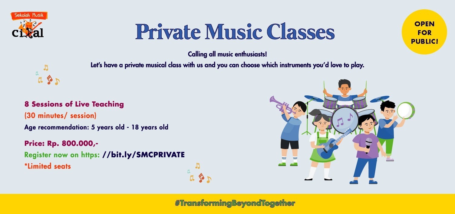 Sekolah Musik Cikal: Private Class (Open For Public)