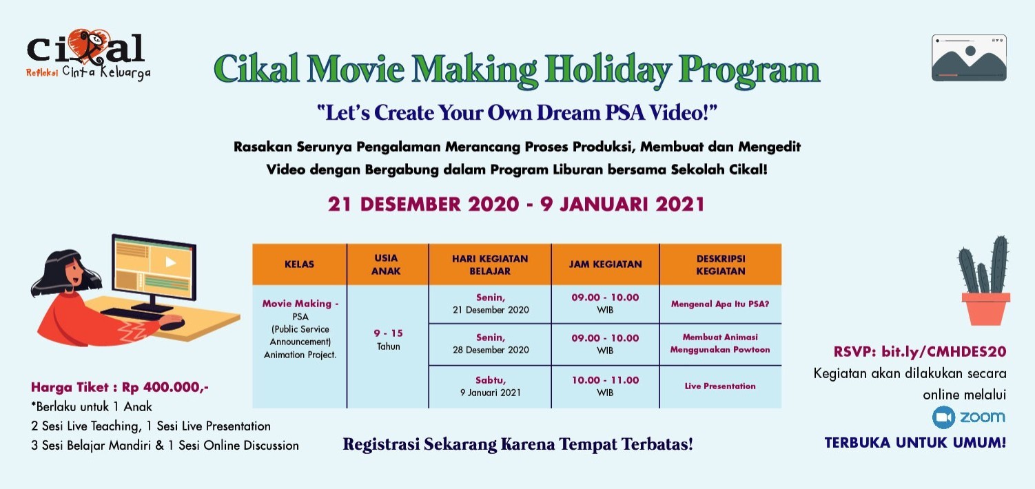 Movie Making Holiday Program (Open for Public)