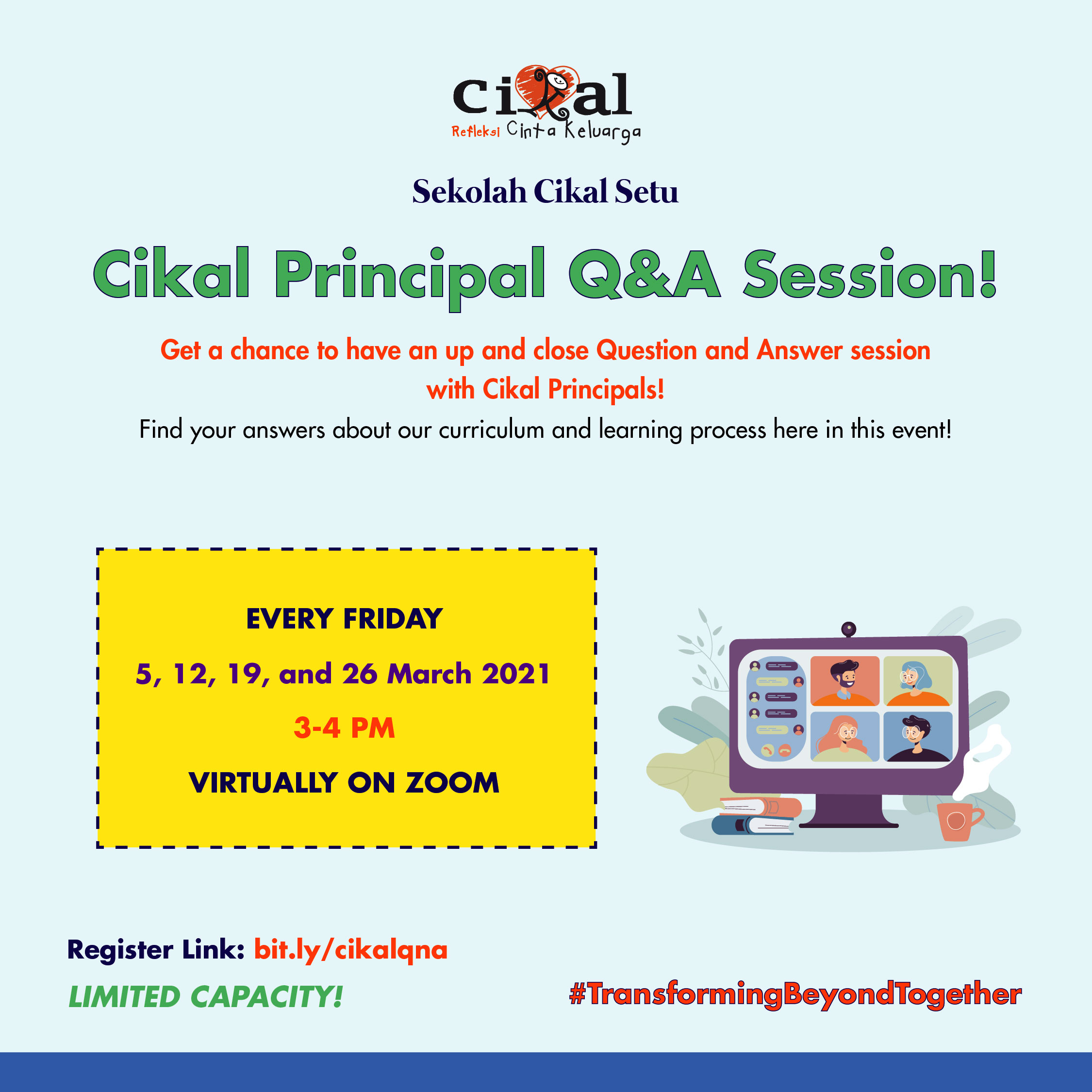 Sekolah Cikal Setu Q&A Session with Principal! (Open For Public)