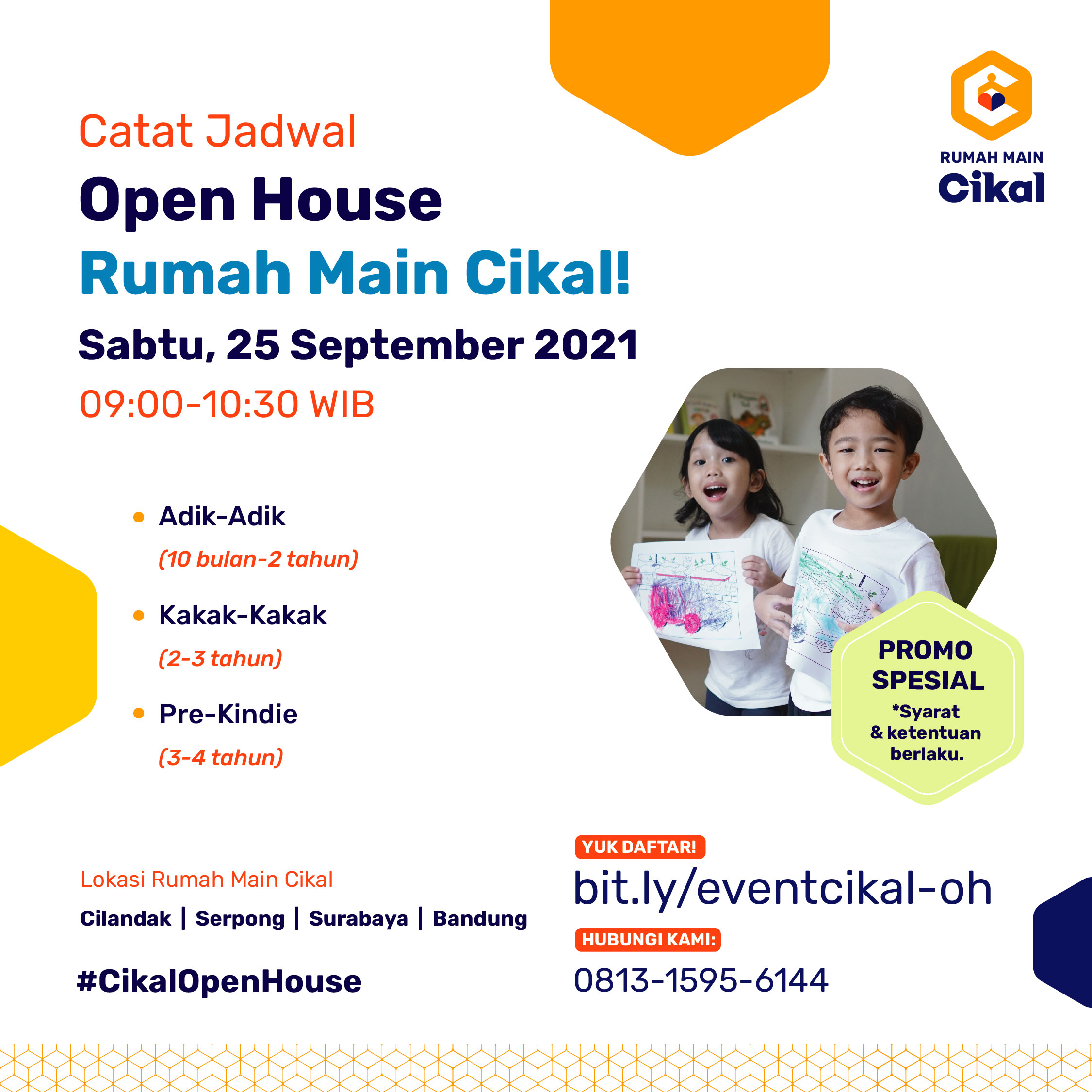 OPEN HOUSE RUMAH MAIN CIKAL - SEPTEMBER 2021 