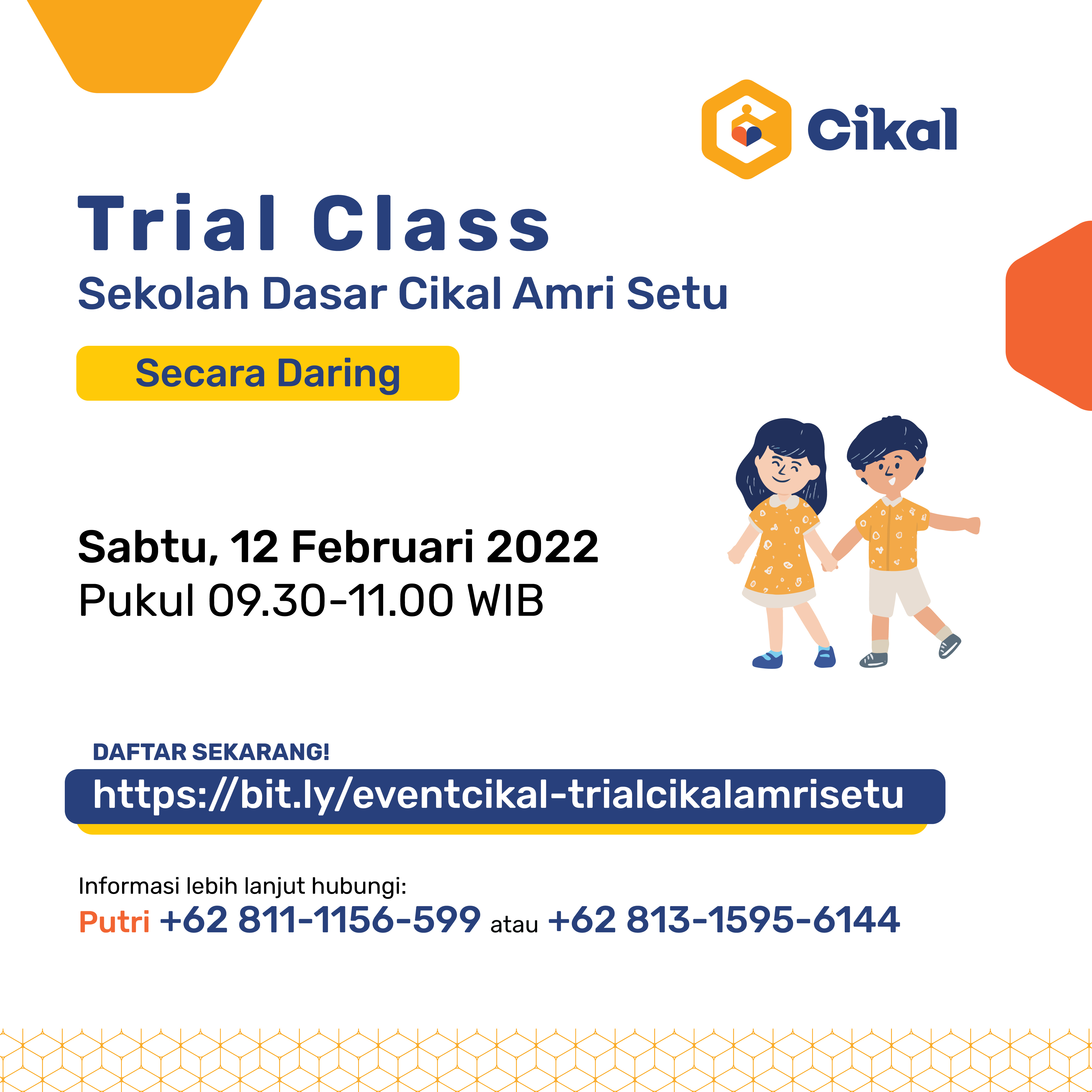 Trial Class SD Cikal Amri Setu Jakarta Timur [Terbuka Untuk Umum]
