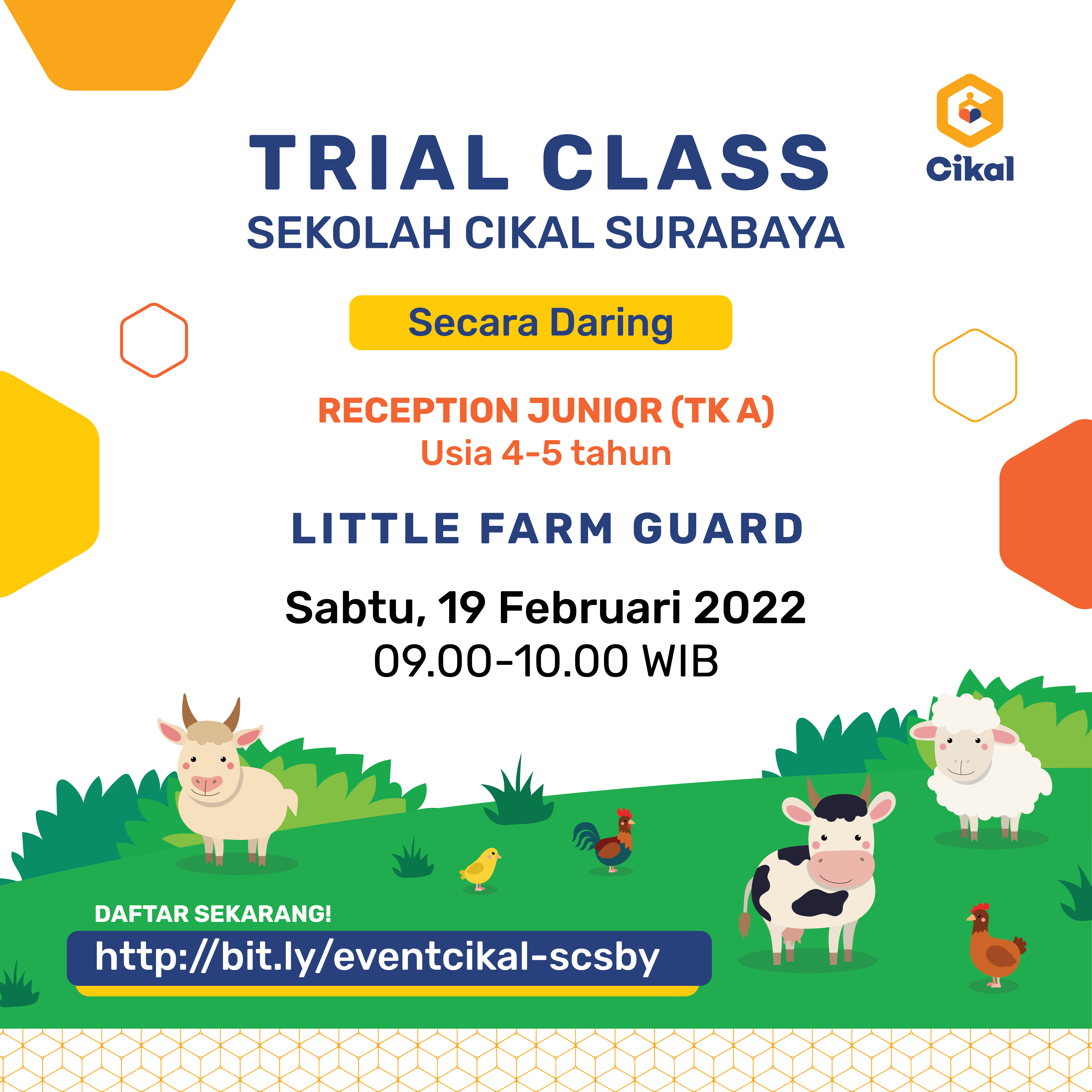 Trial Class TK A Sekolah Cikal Surabaya (Terbuka Untuk Umum)