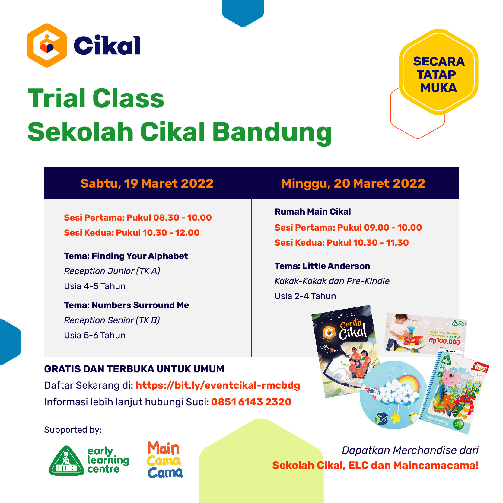 Trial Class Sekolah Cikal Bandung (Secara Tatap Muka)