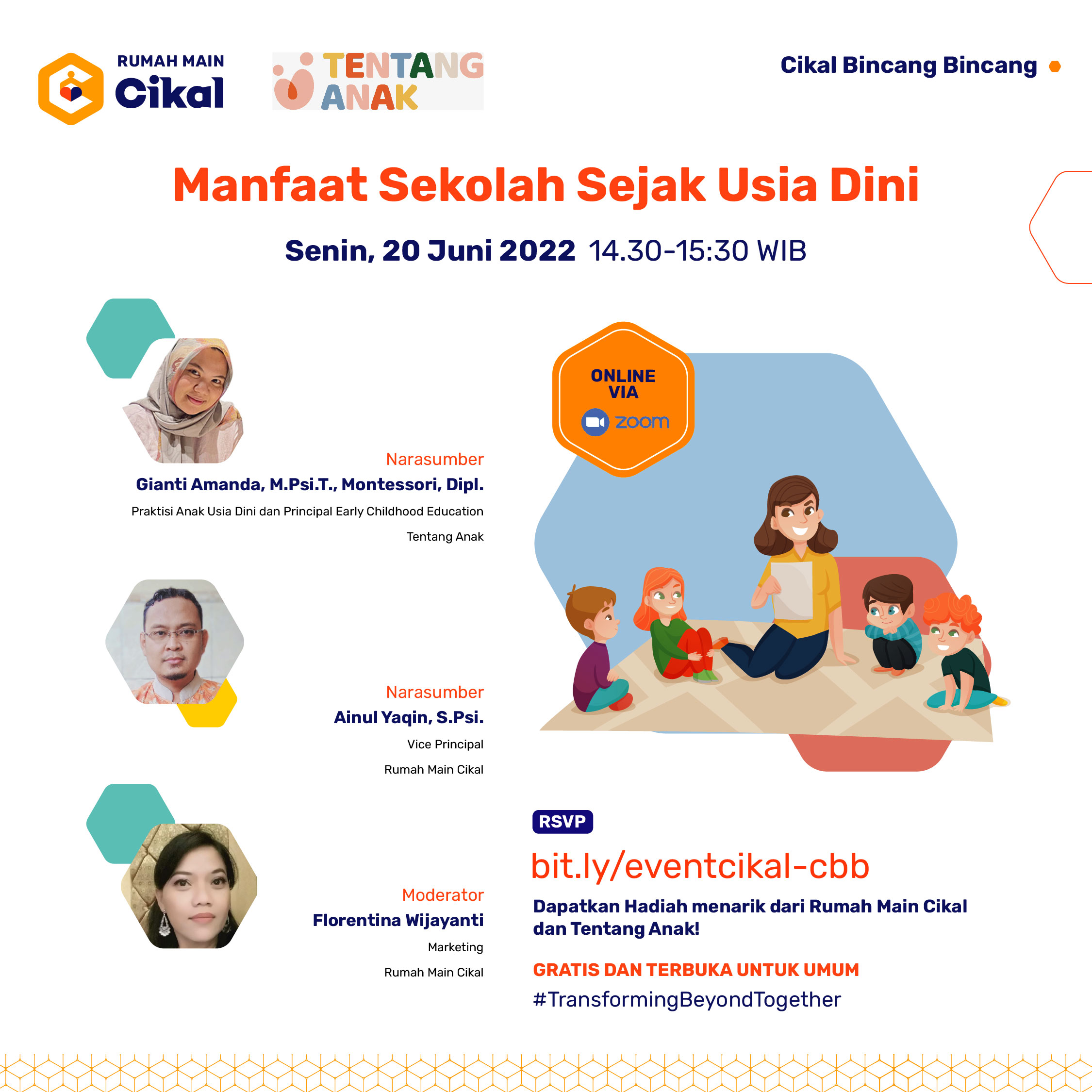 Cikal Bincang-Bincang : Manfaat Sekolah Sejak Usia Dini