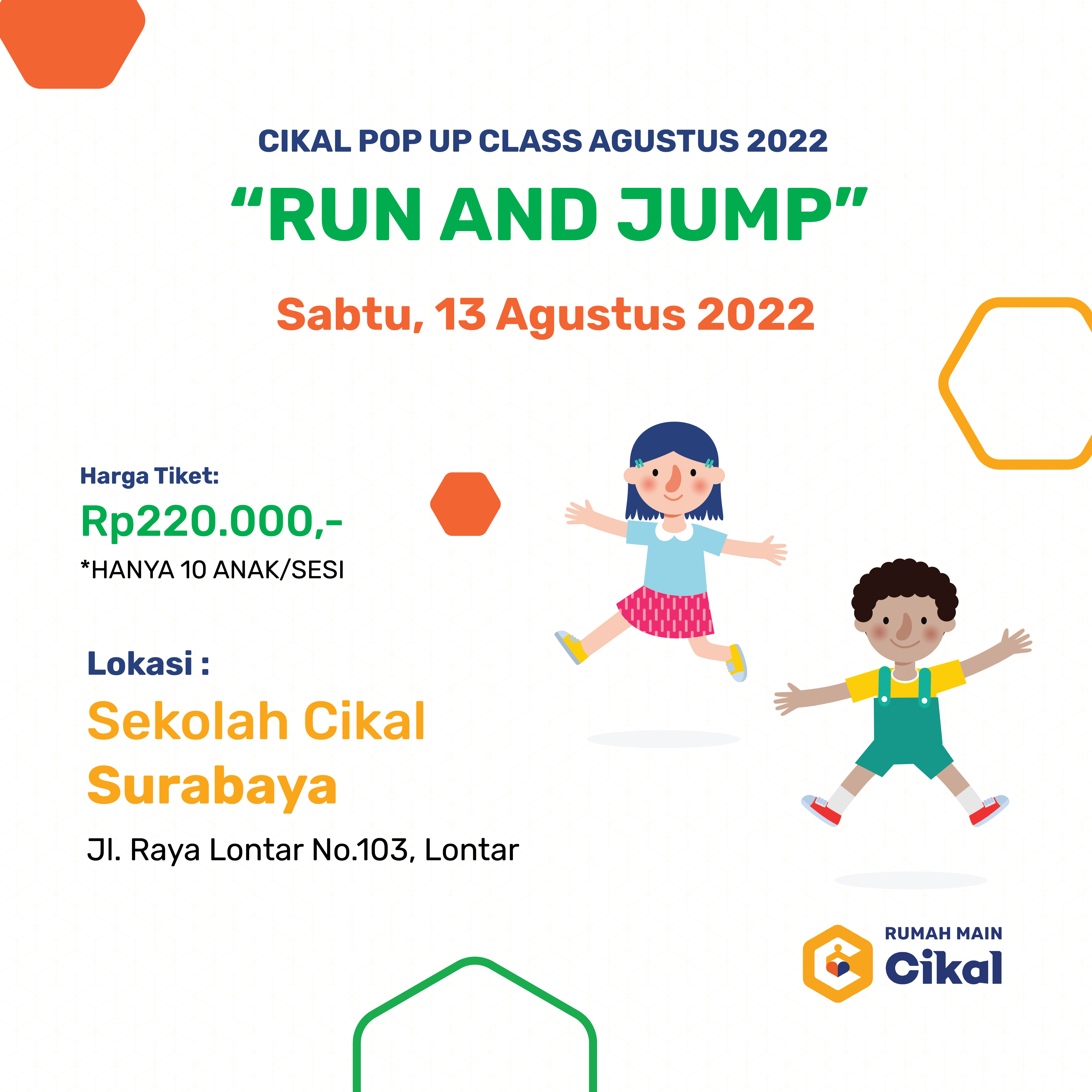 Cikal Pop Up Class Rumah Main Cikal (Agustus 2022)