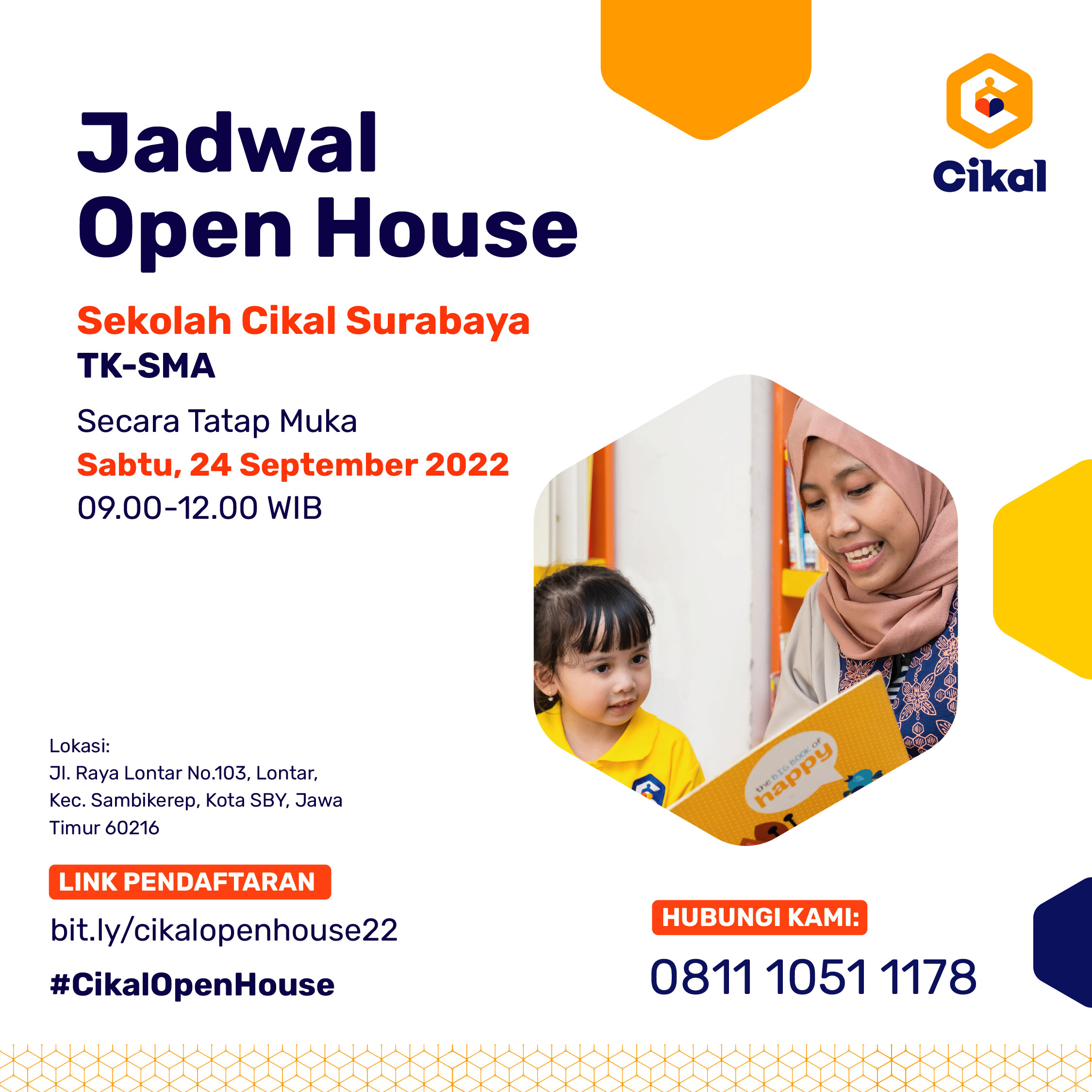 OPEN HOUSE TK-SMA CIKAL SURABAYA  SEPTEMBER 2022