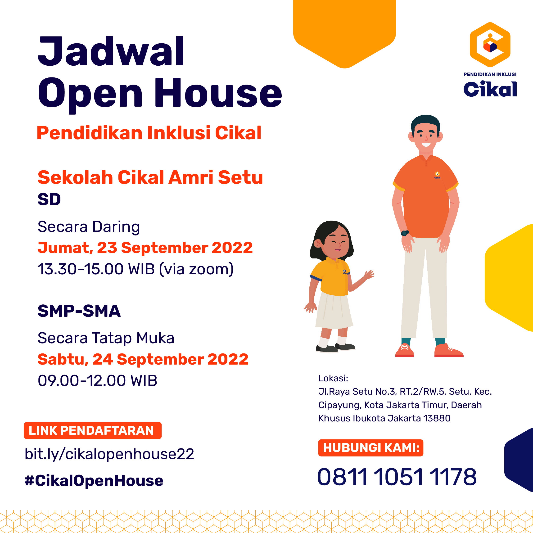 Open House Pendidikan Inklusi Cikal - Sekolah Cikal Amri Setu September 2022