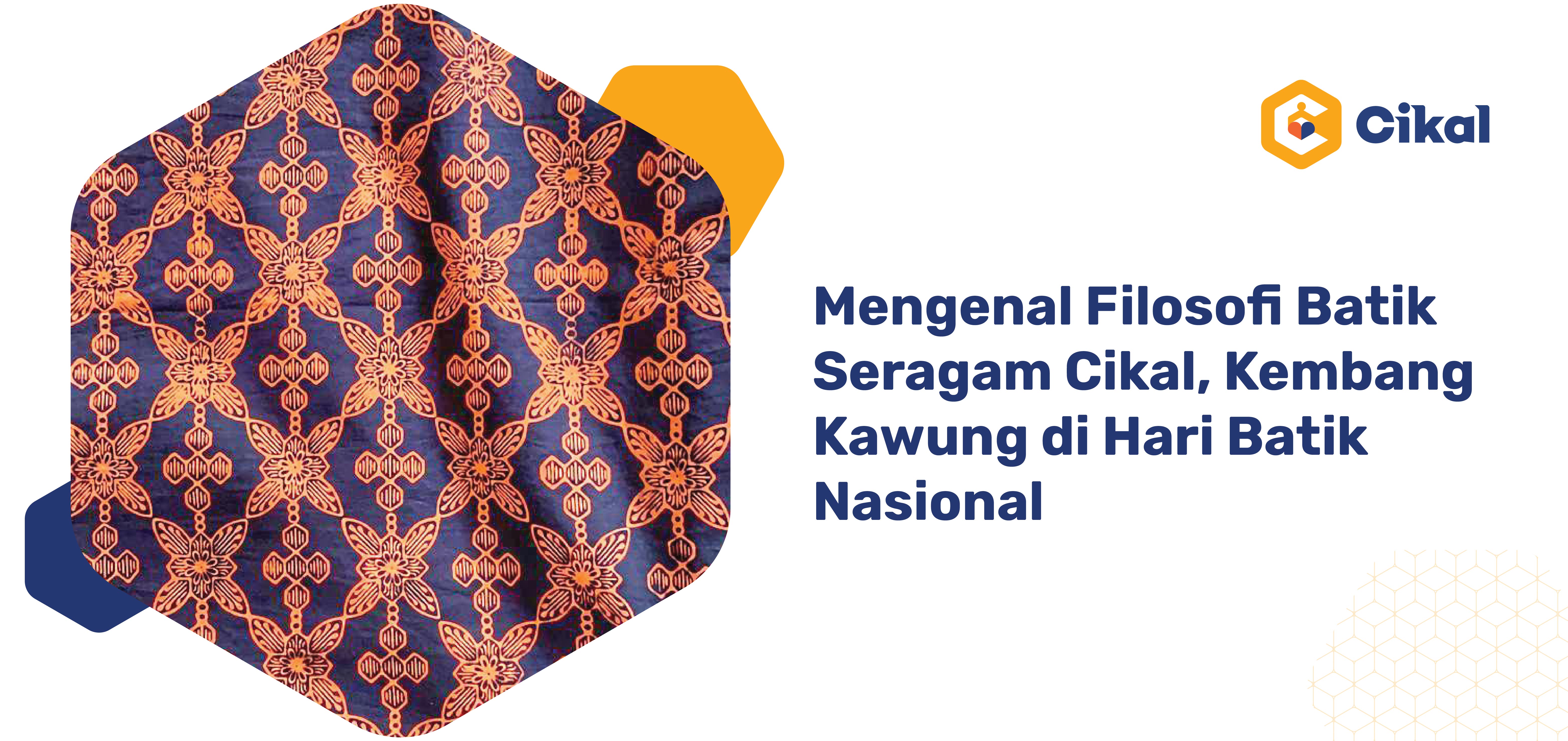 Mengenal Filosofi Batik Seragam Cikal "Kembang Kawung" di Hari Batik Nasional