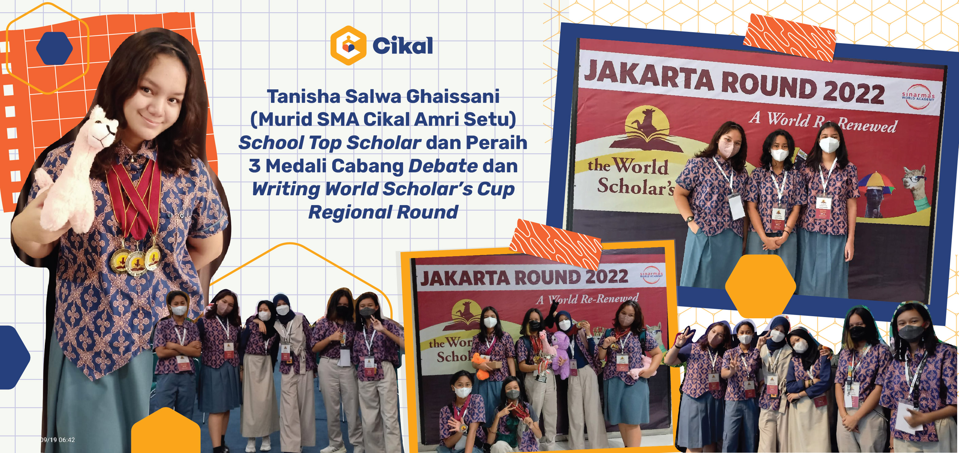  Raih 3 Medali di World Scholars Cup Regional Round Pertamanya, Tanisha Salwa, Murid SMA Cikal Amri Setu, Ingin Banggakan Kedua Orangtuanya! 