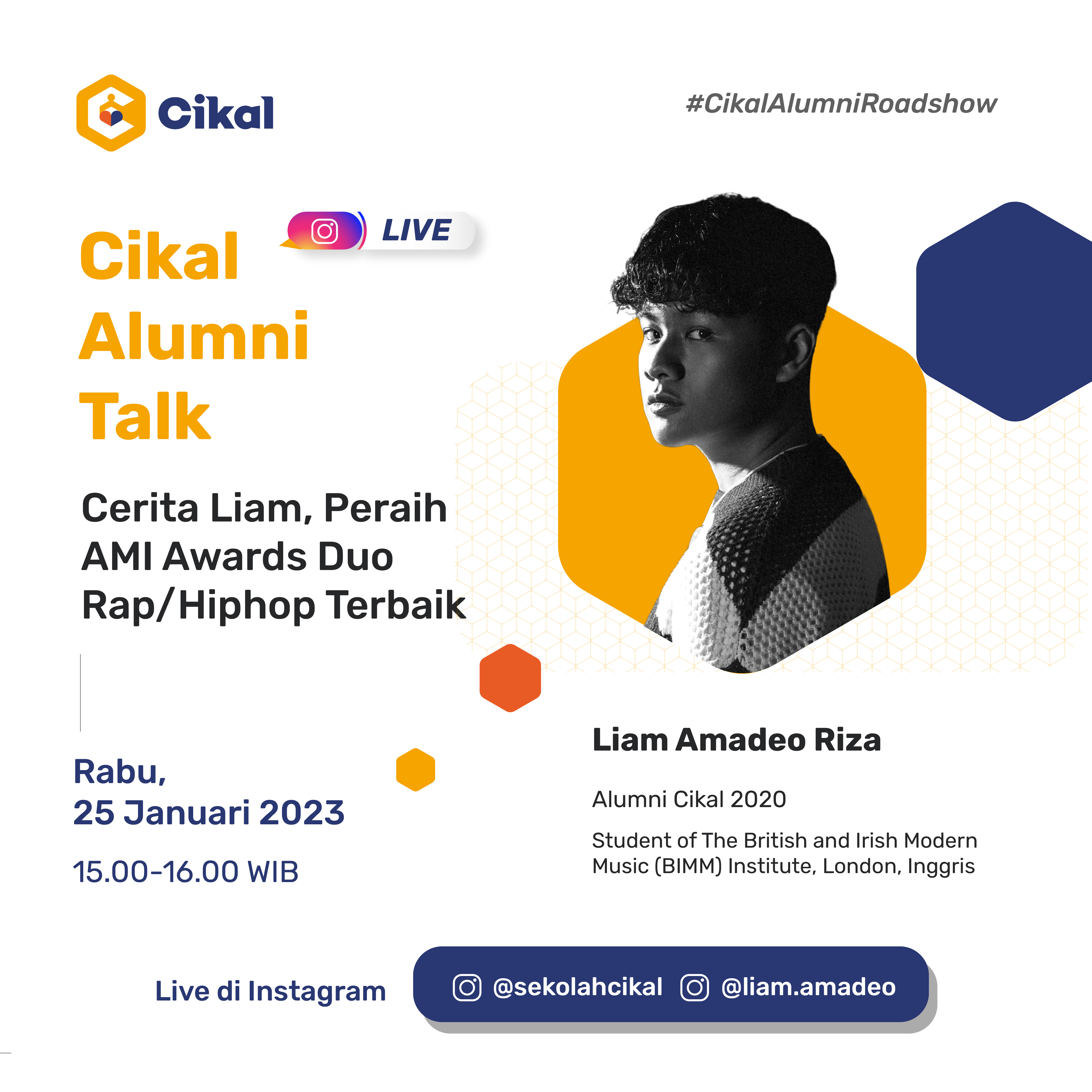 Cikal Alumni Talk Bersama Liam Amadeo Riza (Alumnus Cikal 2020)