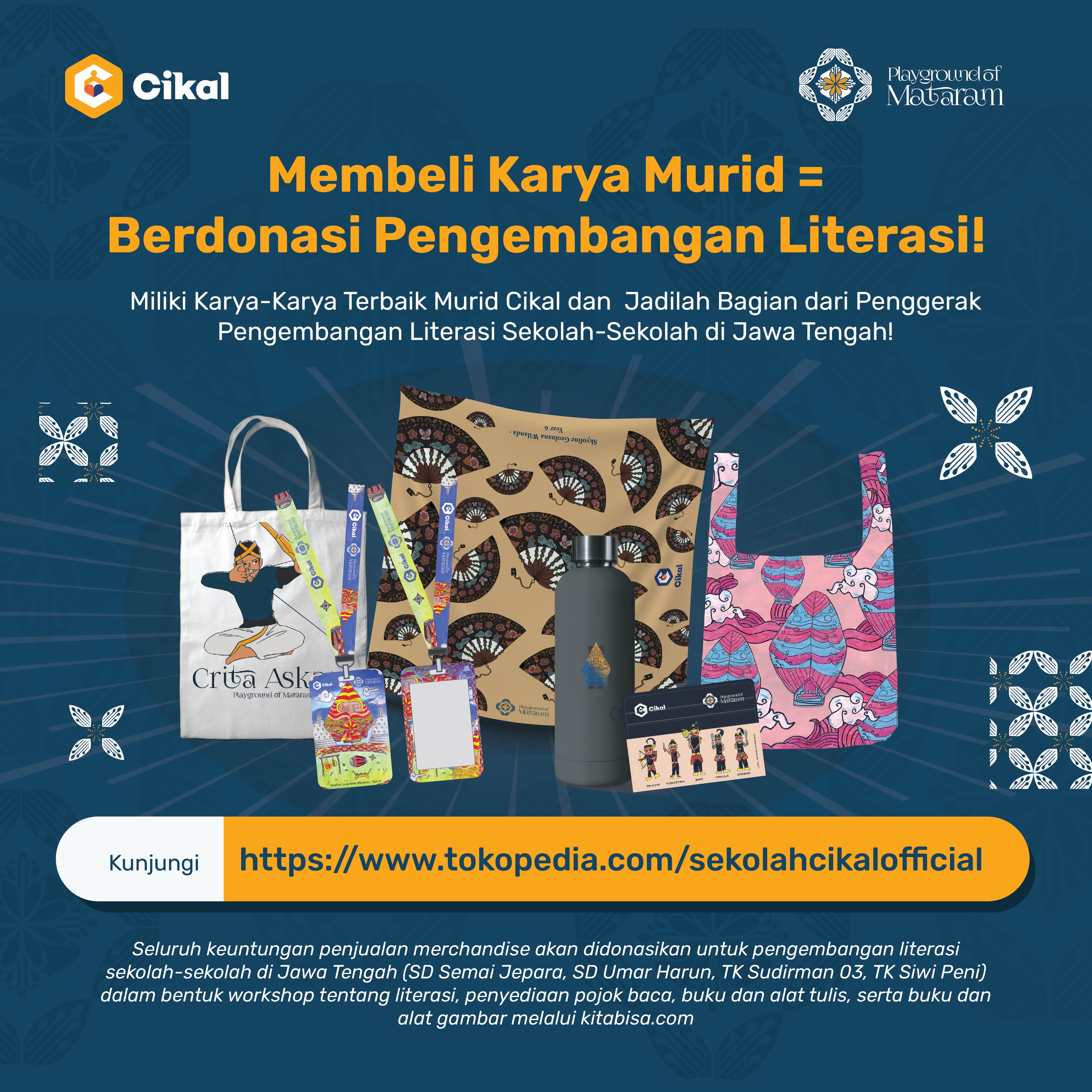 Pembelian Karya Murid Cikal Dukung Pengumpulan Donasi Pengembangan Literasi Sekolah-Sekolah di Jawa Tengah
