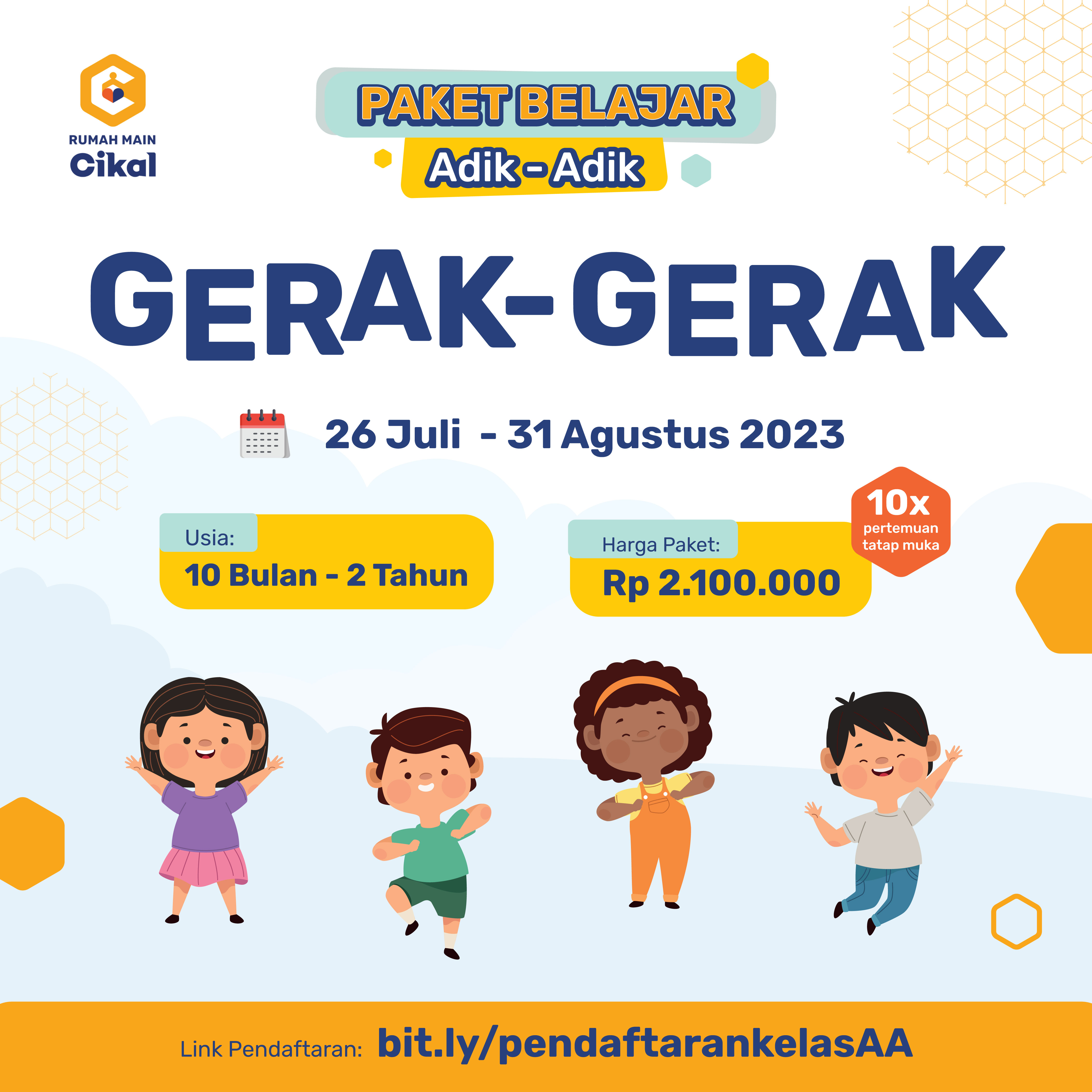 Paket Belajar di Rumah Main Cikal jenjang Adik-adik