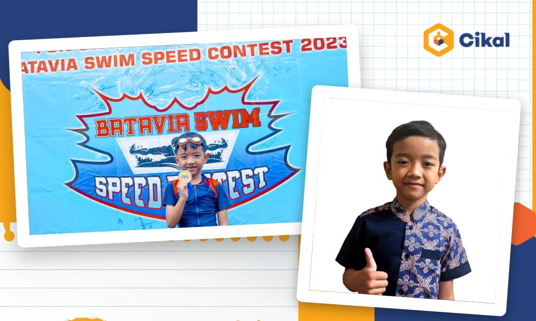 Cerita Rafa, Murid SD Cikal Amri Setu, Raih Medali Emas Swim Speed Contest 2023!