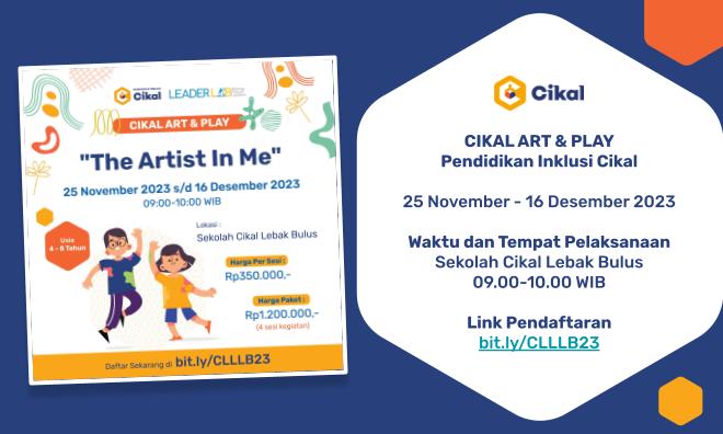 Kegiatan Art & Play Pendidikan Inklusi Cikal Untuk Umum