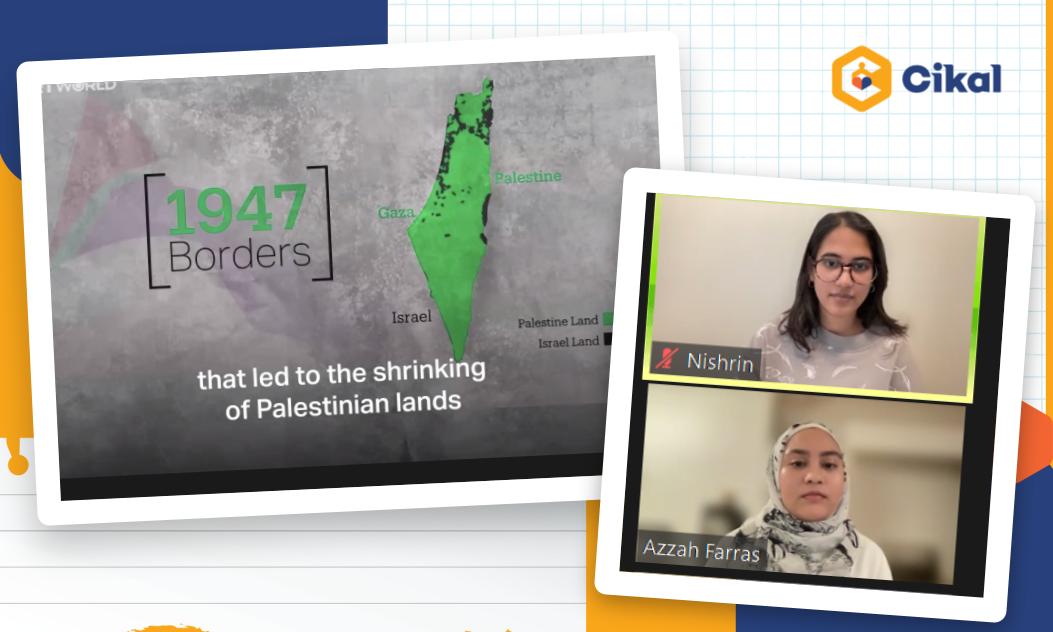 Dua Alumni Sekolah Cikal Amri Setu Hadirkan Diskusi Mendalam Tentang Krisis Kemanusiaan di Palestina bersama Murid-Murid Sekolah Cikal