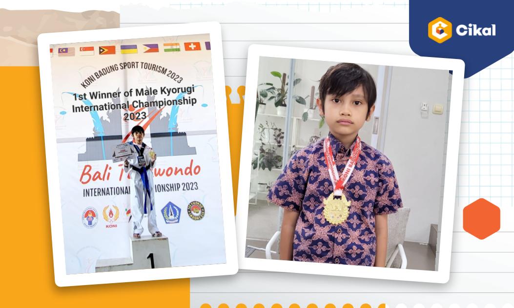 Cerita Kean, Murid SD Cikal Lebak Bulus, Peraih Medali Emas Bali Taekwondo International Championship 9 Negara!
