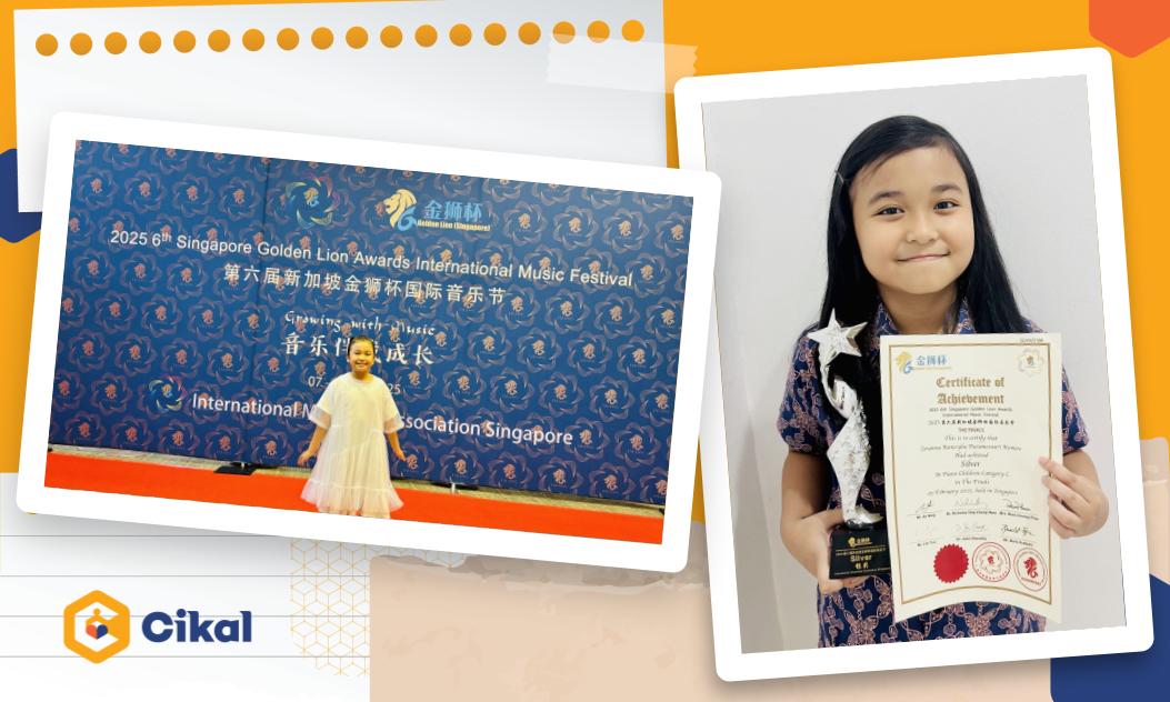 Cerita Nesyha, Pianis Muda SD Cikal Serpong Raih Silver Medal di Singapore Golden Lion Music Festival 2025!