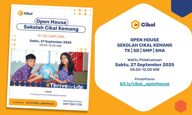 Open House Sekolah Cikal Kemang (27 September 2025)