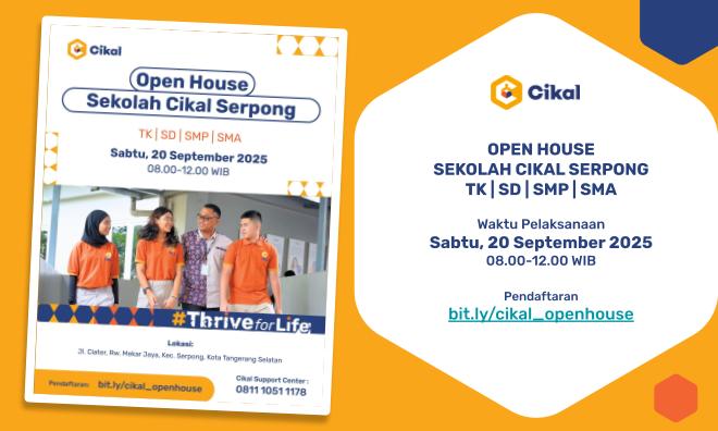 Open House Sekolah Cikal Serpong (20 September 2025)