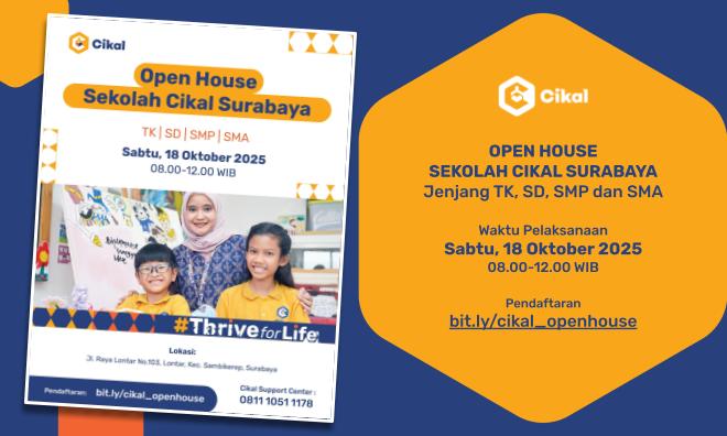 Open House Sekolah Cikal Surabaya (Oktober 2025)
