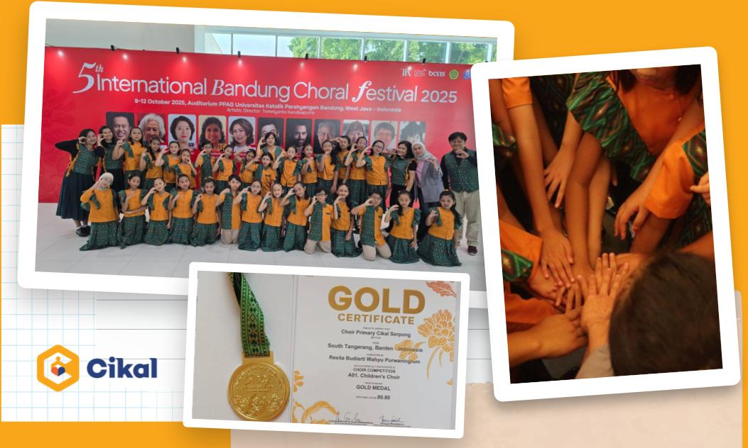 Tim Paduan Suara SD Cikal Serpong Raih Medali Emas di IBCF 2025