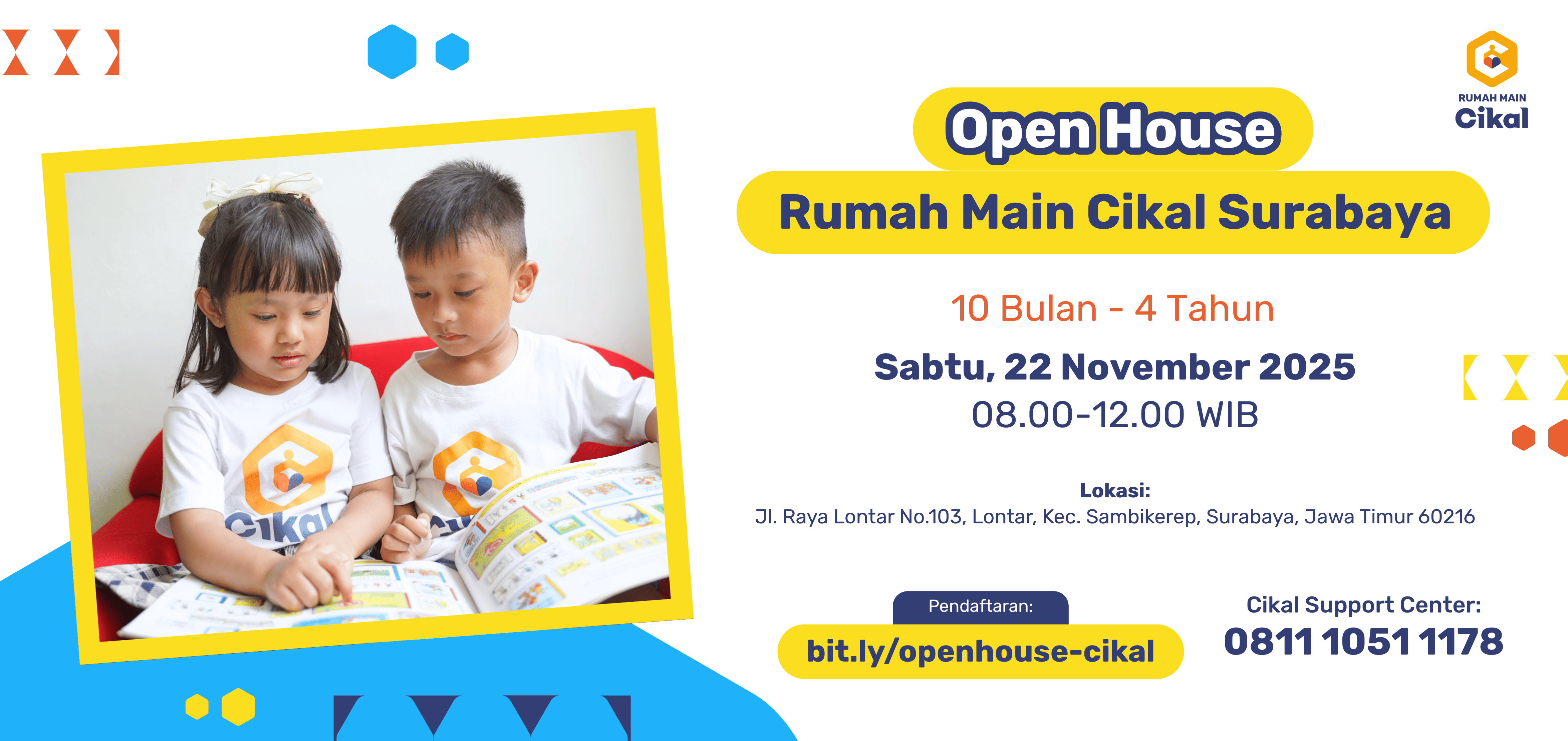 Open House Rumah Main Cikal Surabaya (22 November 2025)