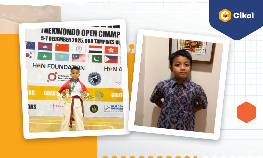 Alaric, Murid SD Cikal Lebak Bulus, Raih 2 Medali Kejuaraan Dunia