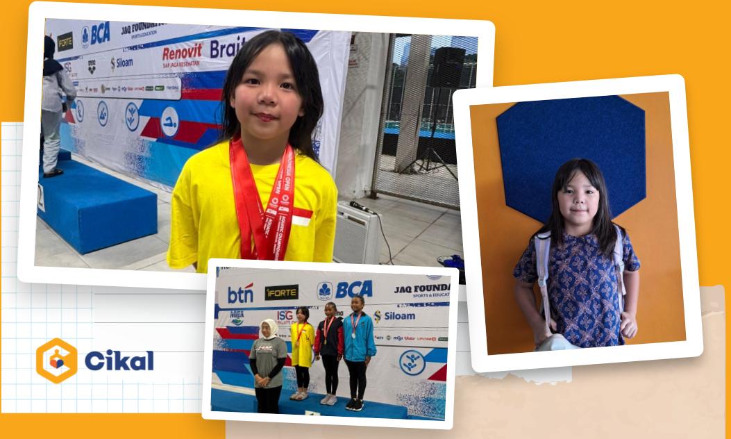 Adriana, Murid SD Cikal Lebak Bulus, Raih 2 Medali di Indonesia Open Aquatic Championships 2025