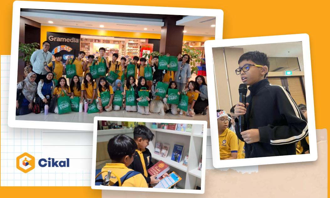 Murid SD Cikal Lebak Bulus Belajar Proses Kreatif Buku di Kepustakaan Populer Gramedia! 