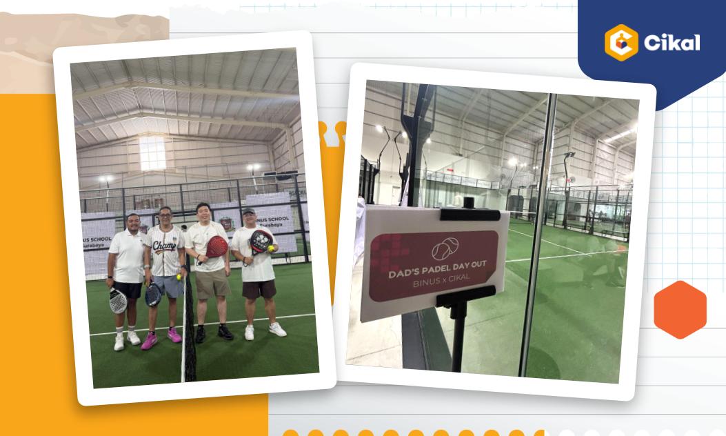 Laga persahabatan padel yang digelar oleh Para Ayah Cikal Surabaya membawa misi eratkan hubungan antar Ayah.