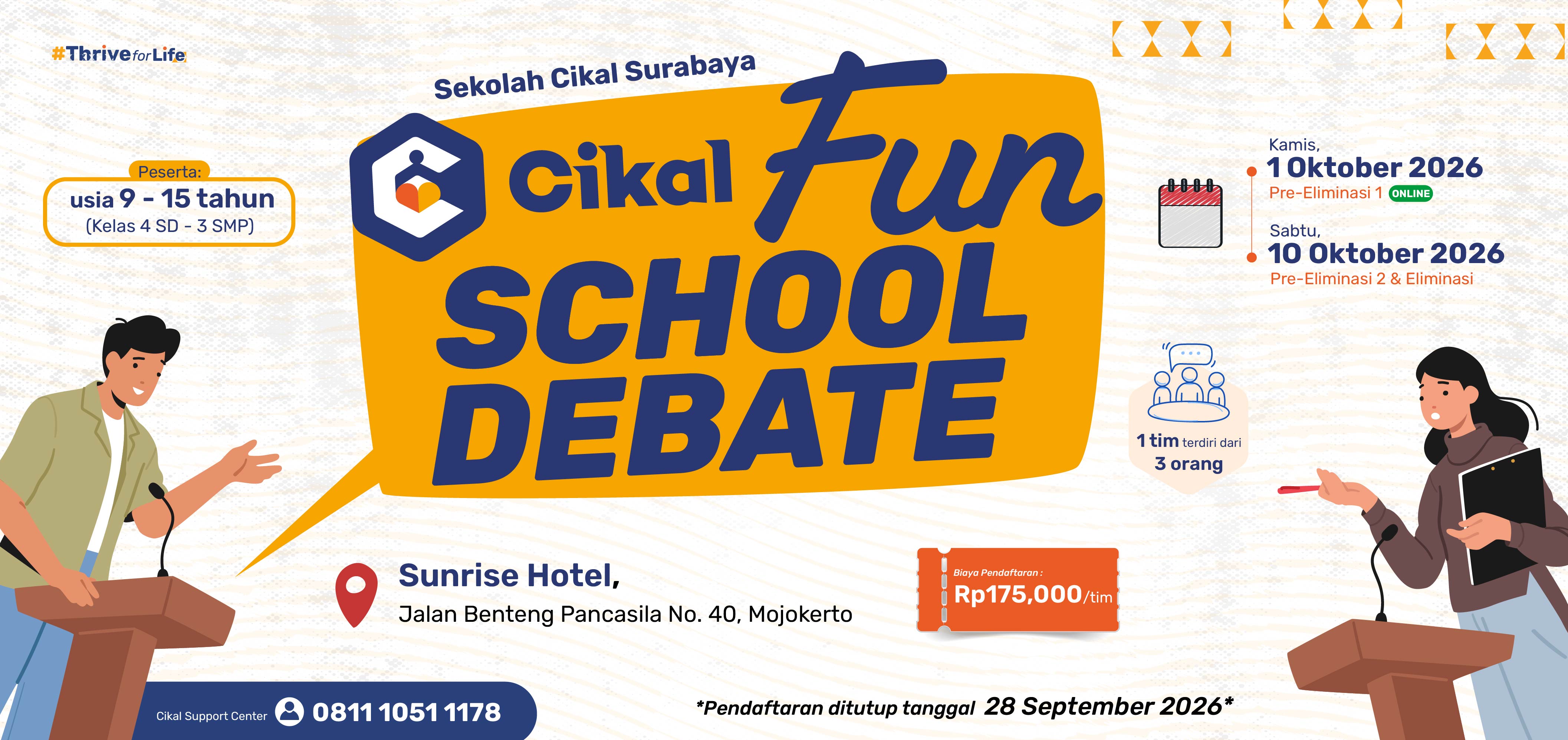 Sekolah Cikal Surabaya Fun School Debate 2026